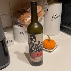 The Walking Dead Blood Red Blend Empty Wine Bottle - 2015 Edition